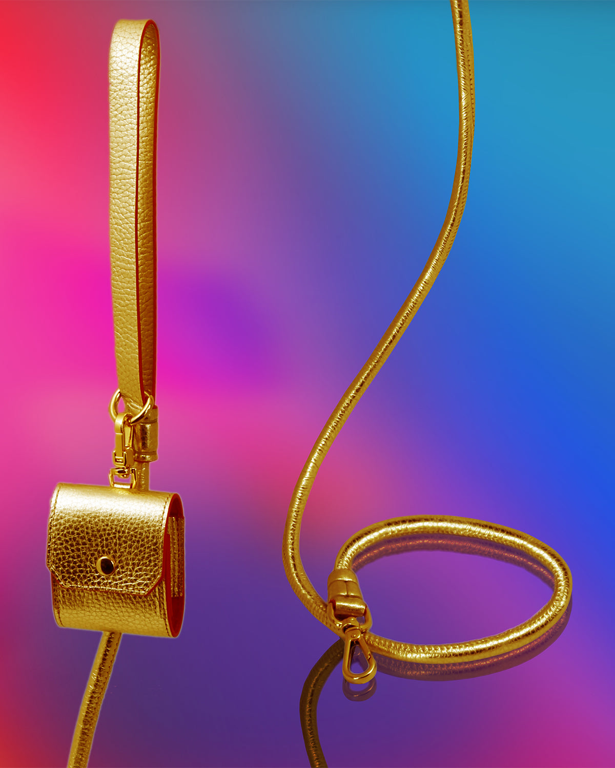 Golden Leash by Moshiqa - Luxury Pet Accessory