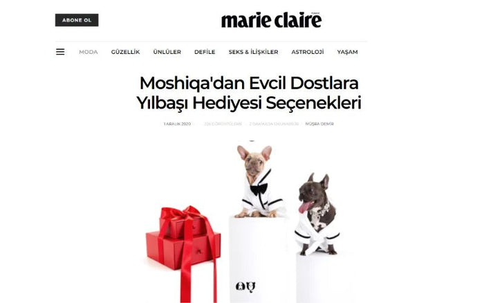 MARIE CLAIRE - New Year Gift Options for Pets from Moshiqa - Moshiqa Store