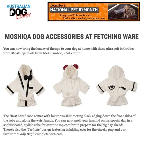 MOSHIQA IN AUSTRALIAN DOG LOVER - Moshiqa Store