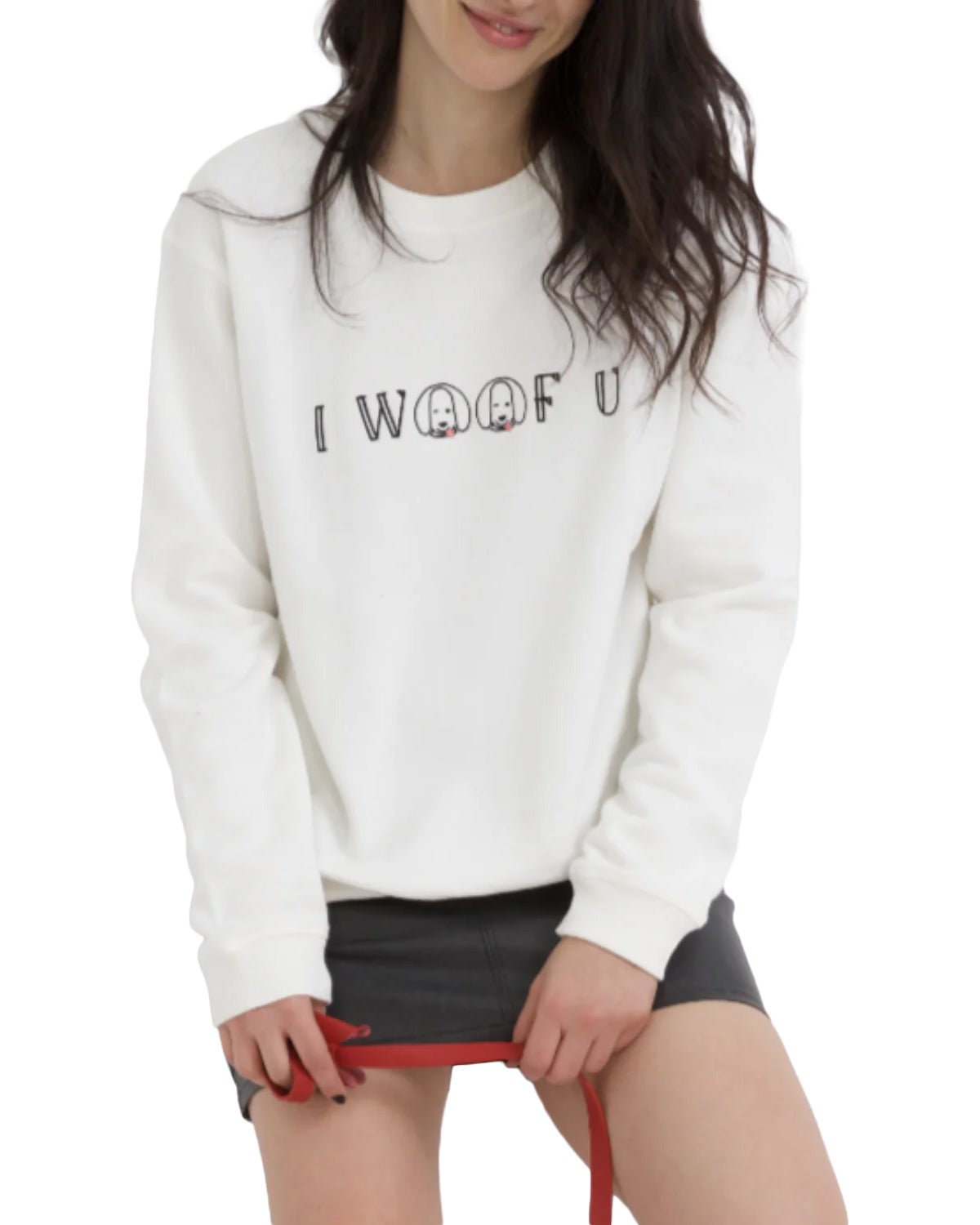 I Woof U Embroidery Sweatshirt - Moshiqa Store