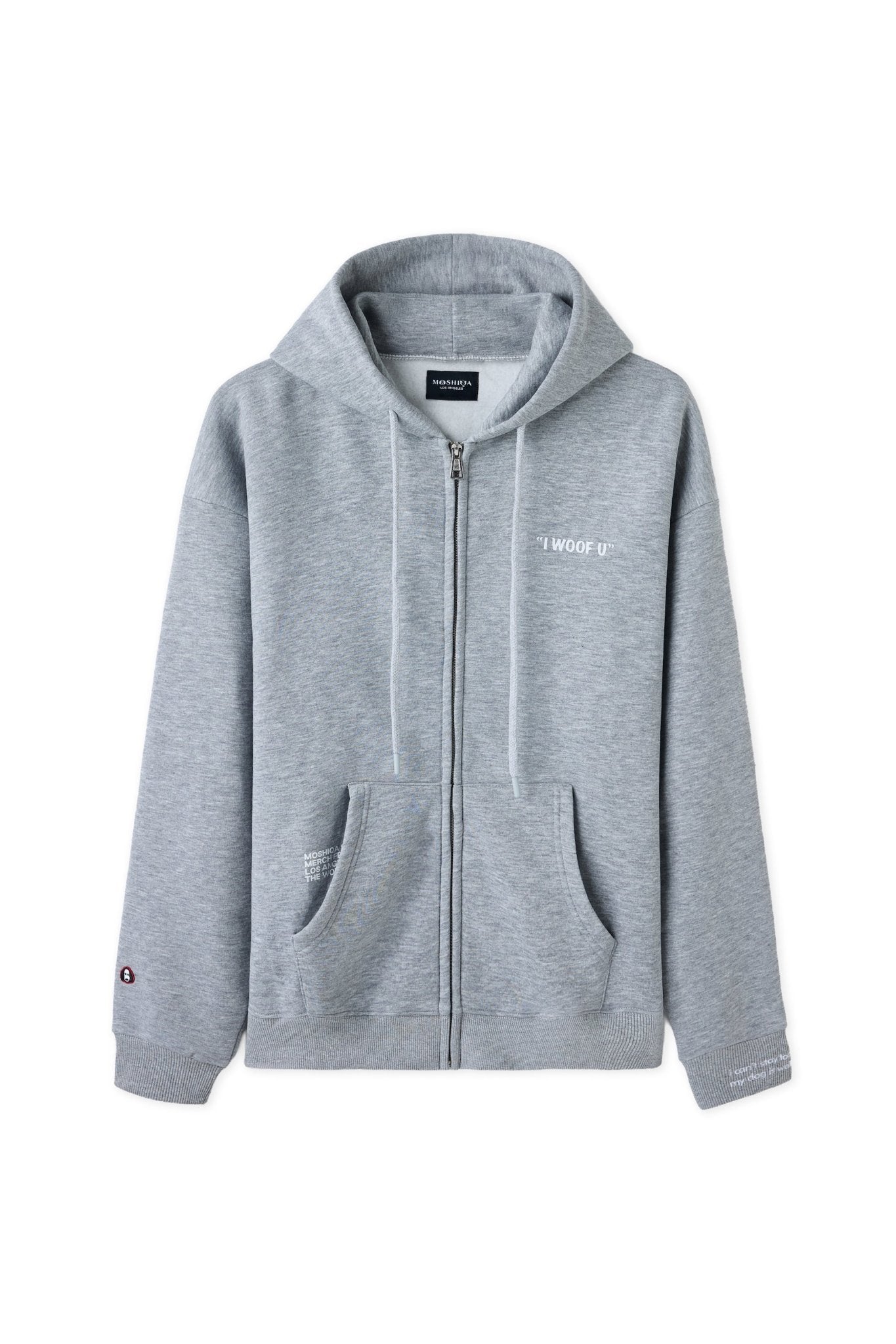 I Woof U Grey Human Jacket - Moshiqa Store