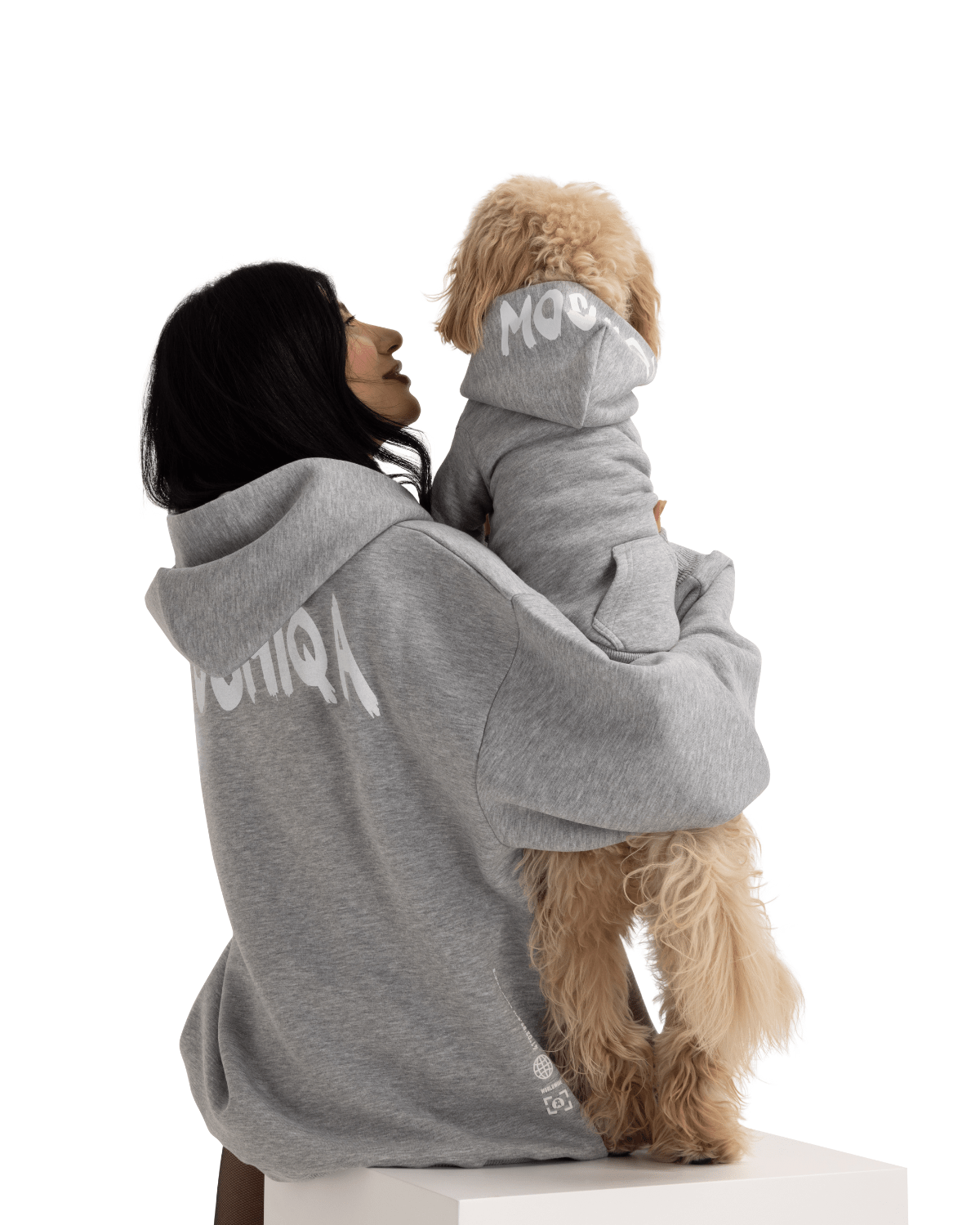 I Woof U Grey Pet Hoodie - Moshiqa Store