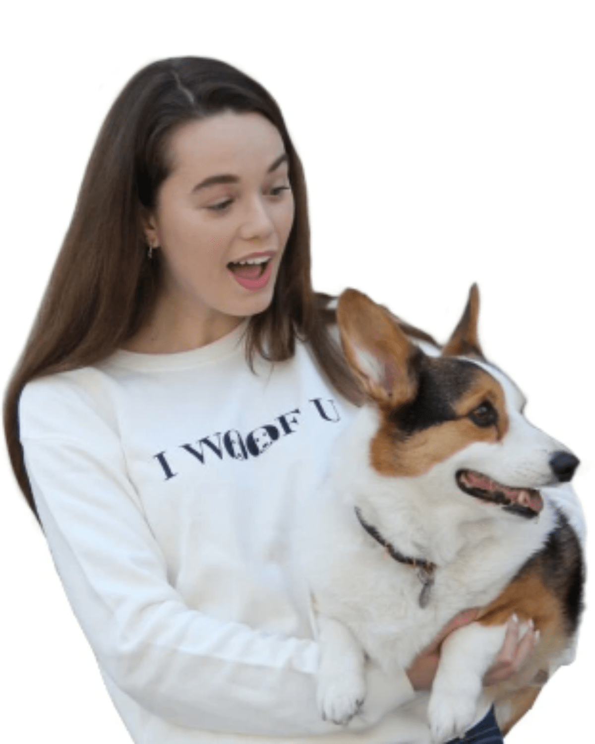 I Woof U Print Sweatshirt - Moshiqa Store
